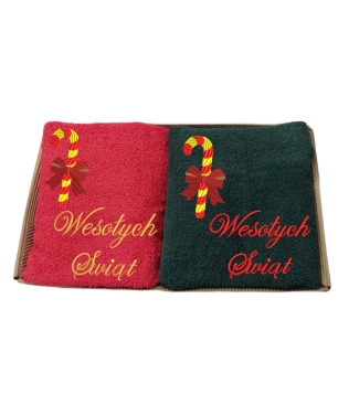 Zestaw dwóch ręczników Świątecznych