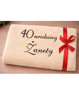 Ręcznik dla mamy na 40-ste urodziny