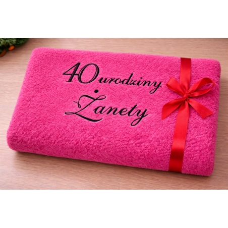 Ręcznik dla mamy na 40-ste urodziny