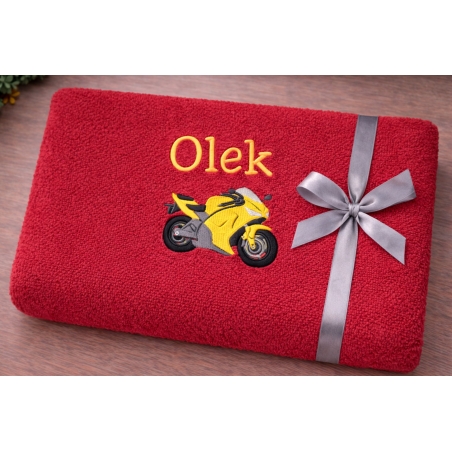 Ręcznik do przedszkola Motocykl