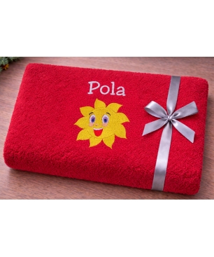 Ręcznik do przedszkola słoneczko