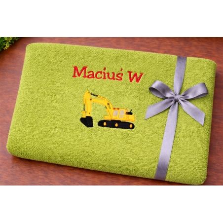 Ręcznik dla dziecka - koparka