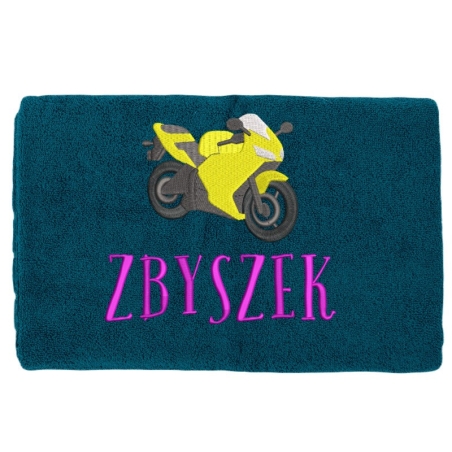 Ręcznik do przedszkola Motocykl