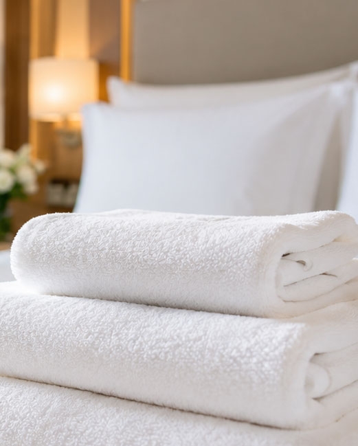 Dlaczego w hotelach są białe ręczniki?